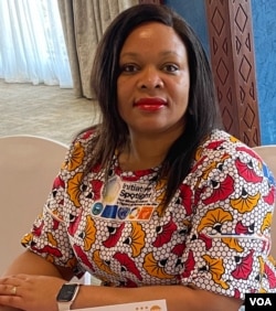 FILE - Sally Ncube, representative for rights group Equality Now in southern Africa, in Harare, Zimbabwe, Feb. 16, 2024. (Columbus Mavhunga/VOA)
