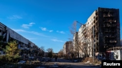 Razoreni grad Avdijevka na istoku Ukrajine
