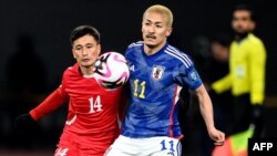 2026 북중미 월드컵 아시아지역 2차 예선 일본과 북한의 경기가 21일 도쿄 국립경기장에서 열렸다.