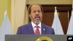 ፎቶ ፋይል፦ የሶማሊያ ፕሬዝዳንት ሀሰን ሼክ መሀሙድ