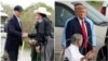 Predsednik Džo Bajden i Donald Tramp tokom boravka na američko-meksičkoj granici (Foto: Rojters)