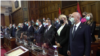 Aktuelna vlada koja je sada u tehničkom mandatu polaže zakletvu nakon izbora 28. oktobra 2020. godine (Slika sa sajta Ministarstva odbrane)
