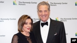 FILE - Then-House Speaker Nancy Pelosi and her husband, Paul, are pictured Dec. 7, 2019, in Washington. David DePape, convicted of attempting to kidnap the speaker and attacking her husband with a hammer, was sentenced May 17, 2024, to 30 years in prison.