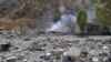 A partial view shows the aftermath of Iranian cross-border attacks in the area of Zargwez, on Sept. 28, 2022. Iran launched cross-border missile and drone strikes that killed nine people in Iraq's Kurdistan region after accusing Kurdish armed groups based there of stoking unrest.