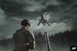 Grafički prikaz ispaljivanja drona Svičblejd 600 (Foto: AeroVironment, Inc via AP)