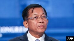 စစ်ကောင်စီအကြီးအကဲ ဗိုလ်ချုပ်မှုးကြီး မင်းအောင်လှိုင်‌