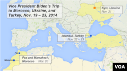 Vice President Joe Biden, Nov. 19, oversea itinerary