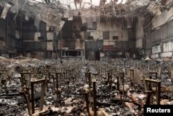 Sala srednje škole Eliot Arts Magnet leži u ruševinama nakon što su požari zahvatili Altadenu, Kalifornija, 9. januar, 2025. (Foto: REUTERS/Zaydee Sanchez)