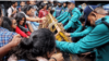 ধর্ষণ ও নিপীড়নের বিরুদ্ধে গণপদযাত্রায় পুলিশের বাধার মুখে বিক্ষোভকারীরা