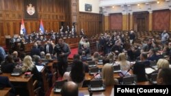 Nastavak sednice Skupštine Srbije na kojoj ne učestvuju poslanici opozicije (foto: FoNet)