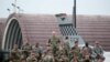 FILE - U.S. soldiers wait for a speech by U.S. President Donald Trump (not pictured) in Osan Air Base, South Korea, June 30, 2019.