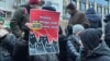 Protest ispred Ustavnog suda u Beogradu