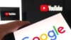 Photo by: STRF/STAR MAX/IPx 2021 2/3/21 Google stock price soars on strong earnings from YouTube Ad revenue. STAR MAX Photo: Google and Youtube logos photographed on Apple devices.