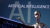 FILE PHOTO: Illustration shows AI Artificial Intelligence words