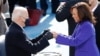 Predsednik Džo Bajden i potpredsednica Kamala Haris posle polaganja zakletve