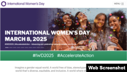 Diambil dari halaman depan website International Women's Day.