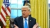 Presiden AS Donald Trump berbicara dengan awak media dari Kantor Oval di Gedung Putih, Washington, pada 11 Februari 2025. (Foto: AP/Alex Brandon)
