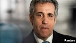 Majkl Koen, bivši privatni advokat Donalda Trampa i njegova desna ruka ispred sudnice u Njujorku, mart 2023.