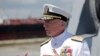 FILE - Admiral Craig Faller, commander of U.S. Southern Command, speaks following a commissioning ceremony for the U.S. Navy's guided missile destroyer, the USS Paul Ignatius, at Port Everglades in Forida, July 27, 2019. 