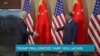 Menas Trump pou l Enpoze Tarif Kont Pwodui Etranje kap Antre Etazini Bay Kè Sote Lòt Bò Dlo 