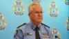 Police Commissioner Chris Dawson addresses the media in Perth, Australia, May 11, 2018. (AAP/Rebecca Le May/via) 