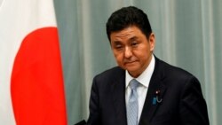 资料照：日本防务大臣岸信夫在记者会上（2020年9月16日）