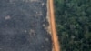 FILE - An aerial view shows a deforested plot of the Amazon near Porto Velho, Rondonia State, Brazil, Sept. 17, 2019.