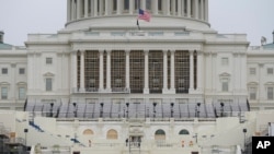 Preparations take place for President-elect Joe Biden's inauguration on the West Front of the U.S. Capitol in Washington, Friday, Jan. 8, 2021, after supporters of President Donald Trump stormed the building. Trump has never been one to acknowledge…