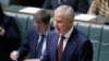 FILE - Australian Nationals party leader and Deputy Prime Minister Michael McCormack makes a speech in parliament in Canberra, Monday, Feb. 26, 2018. McCormack was appointed after his predecessor quit over a sexual harassment allegation. 
