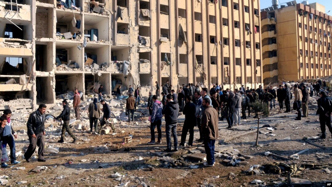 Halab shahridagi universitet vayrona 