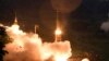 In this photo provided by S. Korea Defense Ministry, South Korea's Hyunmoo II Missile system fire missiles during the combined military exercise between the U.S. and S. Korea at an undisclosed location in S. Korea, July 29, 2017. 