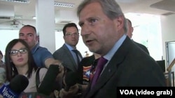 Evropski komesar za proširenje Johanes Han počeo je danas posetu regionu, Foto: VOA 