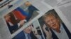 Naslovnice dnevnih novina posvećene nedavnom telefonskom pozivu američkog predsjednika Donalda Trampa i ruskog predsjednika Vladimira Putina, izložene na kiosku u Moskvi, 13. februara 2025. (Foto: Reuters/Maxim Shemetov)