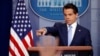 New White House communications director Anthony Scaramucci speaks to members of the media in the Brady Press Briefing room of the White House in Washington, July 21, 2017. 