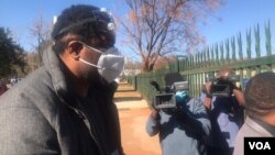 Hopewell Chin'ono appearing in court in Harare. (Photo: Thomas Chiripasi)