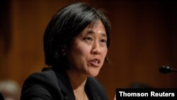 美国贸易代表戴琪(Katherine Tai)资料照片